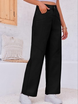 Women's Cargo Pants Baggy High Waisted Wide Leg Trendy Casual Utility Pants